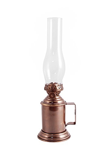 Vermont Lanterns Brass Tavern Mug Oil Lamp - Wall Lantern (Antique Brass 11.5")