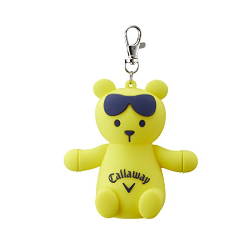 4位：Callaway ボール&ティーケース BEAR-S イエロー 5920960（画像はAmazon.co.jpより引用）