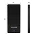 Portable Charger WOBON 5000 mAh Power Bank Ultra Slim External Battery Pack with Built in AC Plug, Type-c Cables for Cell Phone