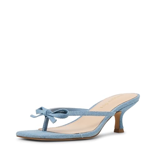 Madden Girl Women's Charlotte Pump, Denim, 9.5