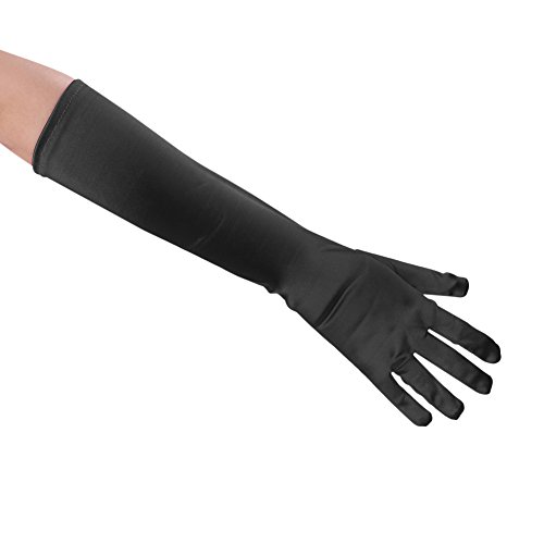 Women Satin Bridal Gloves Long Elbow Pageant Gloves for Wedding Dress Party - Thumbnail 3