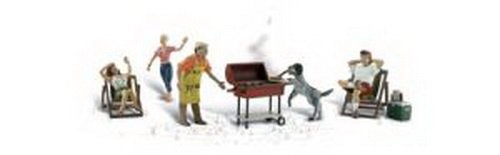 Woodland Scenics HO Scale Scenic Accents Figures/People Backyard Barbeque (5)