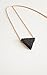 lenoup Triangle Lava Bead Essential Oil Diffuser Necklace,Lava Stone Necklaces Essential Pendant Aromatherapy Jewelry(Rose Gold)