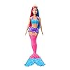 Barbie-GJK08-Dreamtopia-Surprise-Mermaid-Doll Barbie Dreamtopia Mermaid Doll, 12-Inch, Pink and Blue Hair, with Tiara, Gift for 3 to 7 Year Olds - GJK08