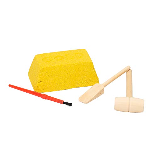 image for Giftcraft Novelty Gold-Tone Bar 4 x 2 Inch Sandstone Surprise Dig Out 