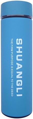 Btibpse Fashion Business Travel Vacuum Cup stainless Steel Bottle Insulation Cold Insulation Kettle 480ML (Blue)