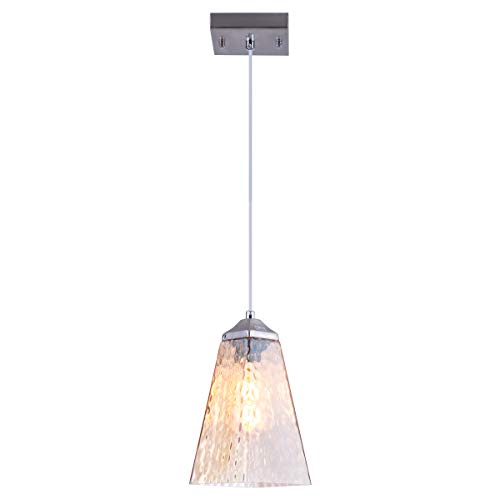 SHENGYADI Modern Mini Stained Glass Pendant Light Geometric Hanging