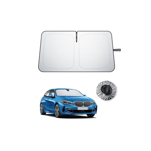 BIBIBO Compatible with BMW 1 Series F20 F40 2019-2024 Sun Protection, UV Protection, Car Sunshade, Anti-Crease Fabric, Interior Sunshade, Windscreen BMW 1 Series F40 Accessory