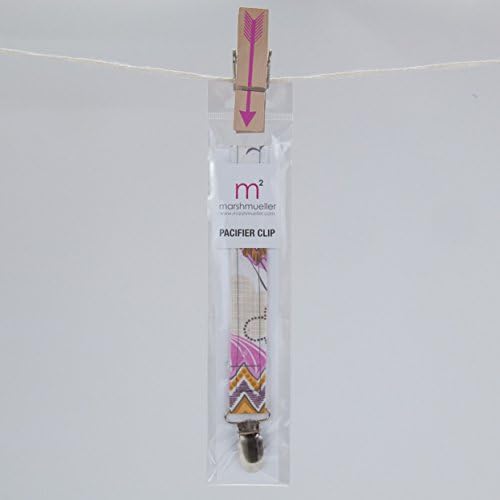 Pink Hot Air Balloons Pacifier Clip