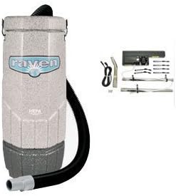 Sandia 70-4002 HEPA Raven, Backpack Vacuum with Power Head, 1340W, 150 CFM, 1.5 hp, 1-StageMotor, 6 Quart
