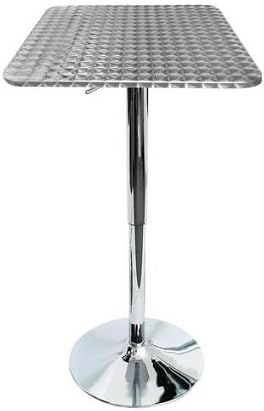 Bistro Adjustable Bar Table with Square Top