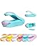 Quality 2-Pcs Mini Portable Handheld Bag Sealer Set By Merkalia - Two Manual Heat Sealers For Food Storage & Snack Bags & Containers - For Plastic & Aluminum Bags - 10 x 4 x 4.5 Cm