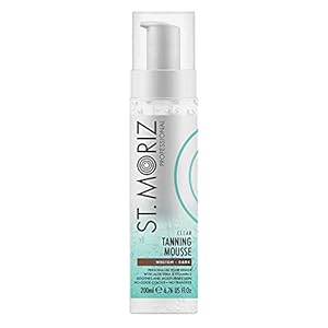 St-Moriz-Professional-Clear-Tanning-Mousse-with-Aloe-Vera-Vitamin-E-Fast-Drying-Vegan-Fake-Tan-Medium-to-Dark-200ml St Moriz Professional Clear Tanning Mousse with Aloe Vera & Vitamin E, Fast Drying Vegan Fake Tan, Medium to Dark (200ml…