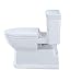 TOTO MS964214CEFG#01 Eco Soiree Elongated One Piece Toilet with Chrome Plated Sanagloss, Cotton White