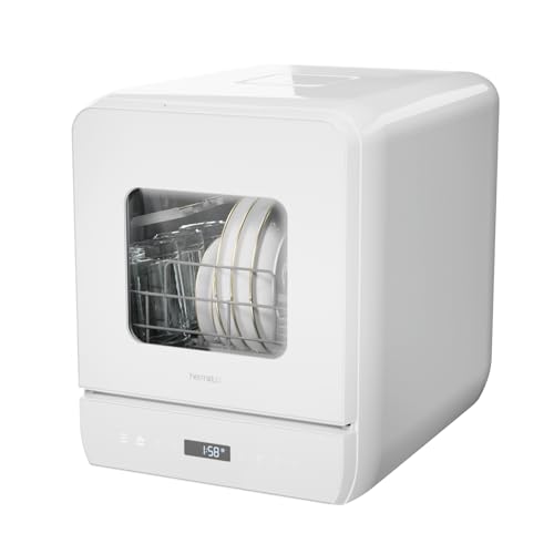 Hermitlux Countertop Dishwasher, 6 Wash Programs Slim Size Portable Dishwasher Hermitlux Countertop Dishwasher, 6 Wash Programs Slim Size Portable Dishwasher