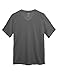 Woolx Ashton - Men's Merino Wool T-Shirt - V Neck Athletic Shirt, Shadow Grey, Large