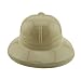 Adorox 24Pc Khaki Beige Soft Plastic Tan Childs Jungle Safari Pith Sun Hat Costume Birthday Party Favor Kids Halloween Toy