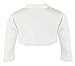 Lilax Little Girls' Knit Long Sleeve Button Closure Bolero Cardigan Shrug 2T Cream