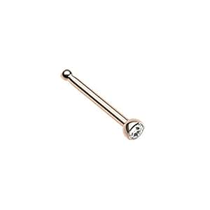 thumbnail image 2 of 10pc Assorted Color CZ Nose Studs – 316L Surgical Steel L-Bend 2mm Gems 2 of 3