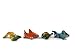 Koi Fish Miniatures Ceramic Figurines Animals Collection Painted Porcelain lot 12pc Decor fish tanks