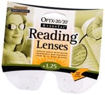 OPTX 20/20 HydroTac Reading Lenses Attach to Glasses, 1.75
