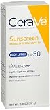 CeraVe Oil-Free Body Lotion SPF 50-3 oz, Pack of 3