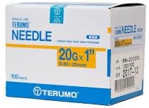 Dispensing Needles 20Gx1" (0.90x25mm) Sterile Luer Lock, Individual Packged Qty: 1 Box of 100 each