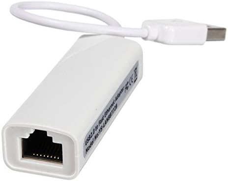USB 2.0 to RJ45 Fast Ethernet 10/100 Network LAN Adapter Card White