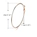 3 Pairs Big Hoop Earrings, 60mm Stainless Steel Hoop Earrings in Gold Plated Rose Gold Plated Silver for Women Girls (60mm)