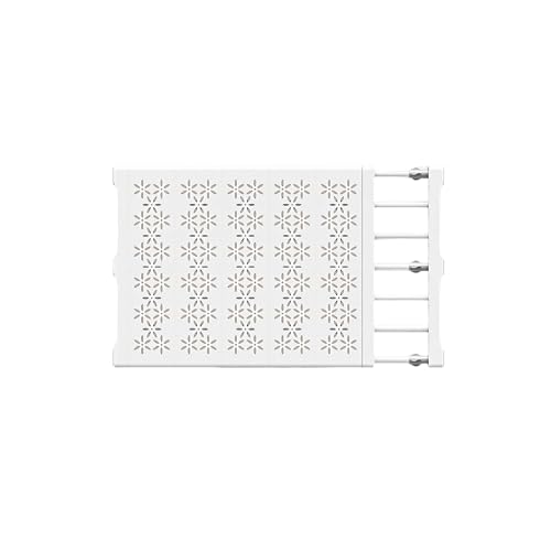 JOYBOS Cloison télescopique stratifiée 42 cm, Blanc, Regular