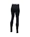 Under Armour Girls' HeatGear Armour Legging, Black /White, Youth Medium