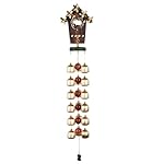 Agirlgle 18 Pieces Copper Bell 20"Wind Chime for Home,Patio, Garden, Indoor, Outdoor Decoration with Beautiful Sound Cute Birds and Nest Wooden Yard Windchime