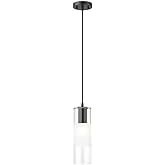 Z-Lite 824P-MB Alton Pendant, 1-Light 60 Watts, Matte Black