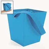Turquoise Cardboard Buckets