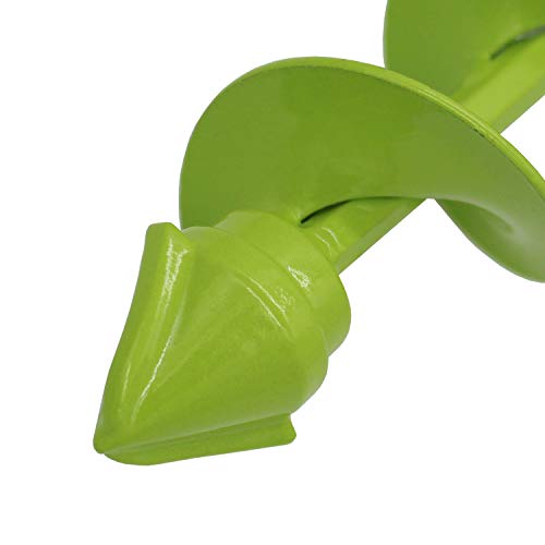 UGarden Bulb & Bedding Plant Auger, with Garden Genie Gloves, Garden Plant Flower Bulb Auger 2" x 9" Rapid Planter, Non-Slip Hex Drive fits Any 3/8-inch Drill. (3 Circles)