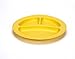 Green Eats 2 Pack Divided Plates, Yellow