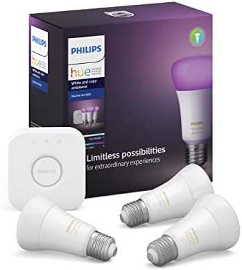 Philips Hue UAE White Colour Ambiance LED Smart Bulb Starter