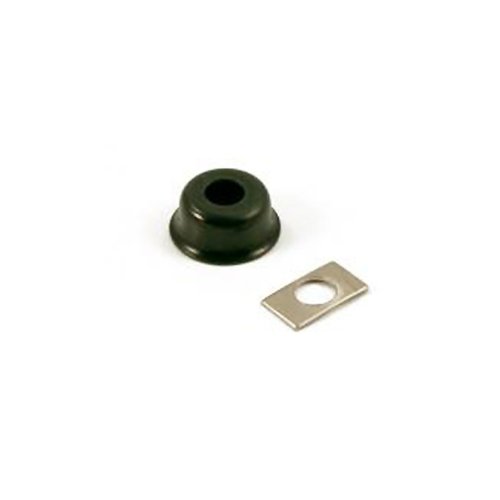 WD Music - Telecaster Style - Jack Plate - Black - JCS3B