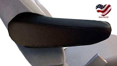 Car Console Covers Plus Made in USA Pair of Neoprene Armrest Covers for Fold Down Armrests Designed for Toyota Sienna Models 2000-2015 Black - Thumbnail 6