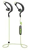 Basstyle Bluetooth Headphones, Secure Snug Fit Wireless Sport Earbuds with Microphone, for iPhone Android AT&T T-Mobile Sprint Verizon Smartphones, Gym Treadmill Armband Run Workout - TB-1133 Green