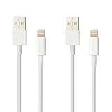 EMEMO® 2 pack! USB Lightning Cable for Apple iPhone 6 5 5S 5C, iPad mini, iPod Nano (7th generation) iPod touch (5th Generation) - Compatible Charger Cord for Data and Syncing - 3ft Long!