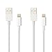 EMEMO® 2 pack! USB Lightning Cable for Apple iPhone 6 5 5S 5C, iPad mini, iPod Nano (7th generation) iPod touch (5th Generation) - Compatible Charger Cord for Data and Syncing - 3ft Long!