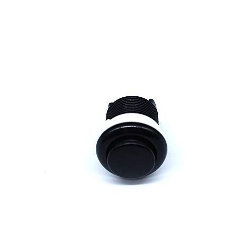 10 Pcs 28mm Arcade Buttons Push 2 Pin Built-in Microswitch for Jamma MAME Video Game DIY Machine Console Cabinet Black New - Thumbnail 3