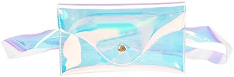 HOSPORT Clear Waist Pack Women Belt Bag Laser Waist Bag Pouch