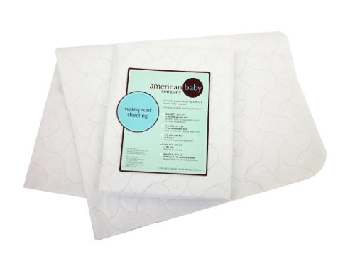 American Baby Company Waterproof Embossed Quilt-Like Flat Crib Protective Pad Cover