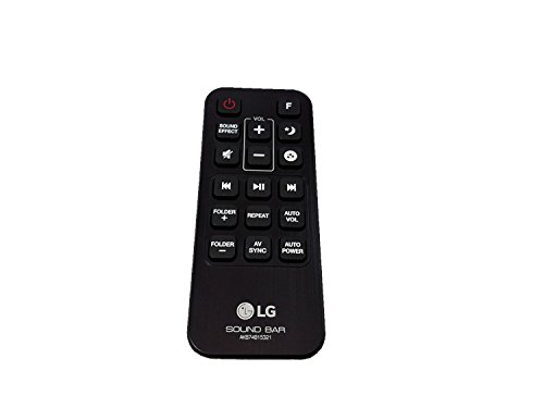 LG AKB74815321 Sound Bar Remote Control for Models SH5B SJ5Y, SPJ5B-W