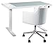 Signature Design by Ashley Baraga Contemporary Adjustable Swivel Home Office Desk Chair, White