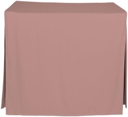 Tablevogue 34-Inch Fitted Folding Table Cover, Rose