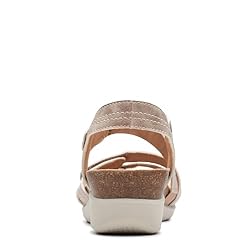 Clarks Women's Calenne Clara Wedge Sandal, Bronze