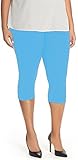 Lush Moda Extra Soft Leggings - Variety of Colors -Plus Size - Aqua